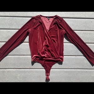 Express Women’s Velvet Bodysuit